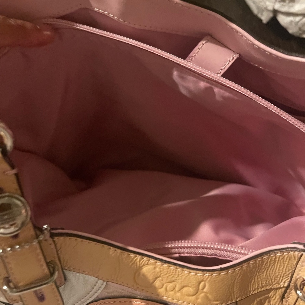 Coach Pink Leather Tote Bag